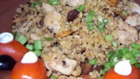 плов из булгура с курицей