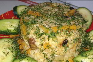 Плов из бурого риса