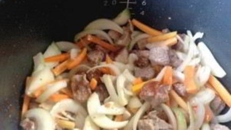 плов из бурого риса