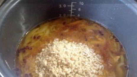 плов из бурого риса