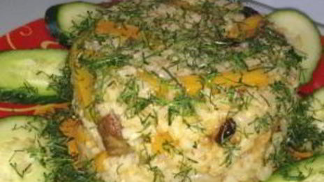 плов из бурого риса