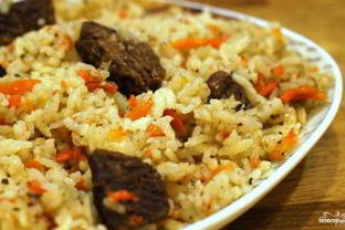 Плов из говядины