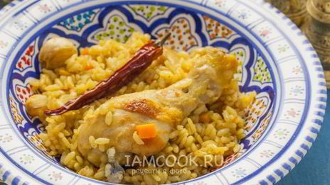 плов из курицы на сковороде