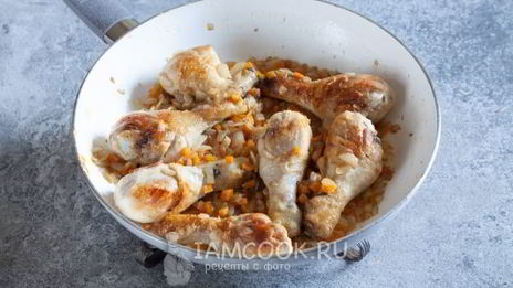 плов из курицы на сковороде