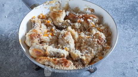 плов из курицы на сковороде