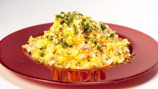 Плов из кускуса с кроликом