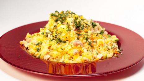 плов из кускуса с кроликом