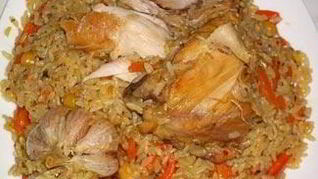 Плов из окорочков