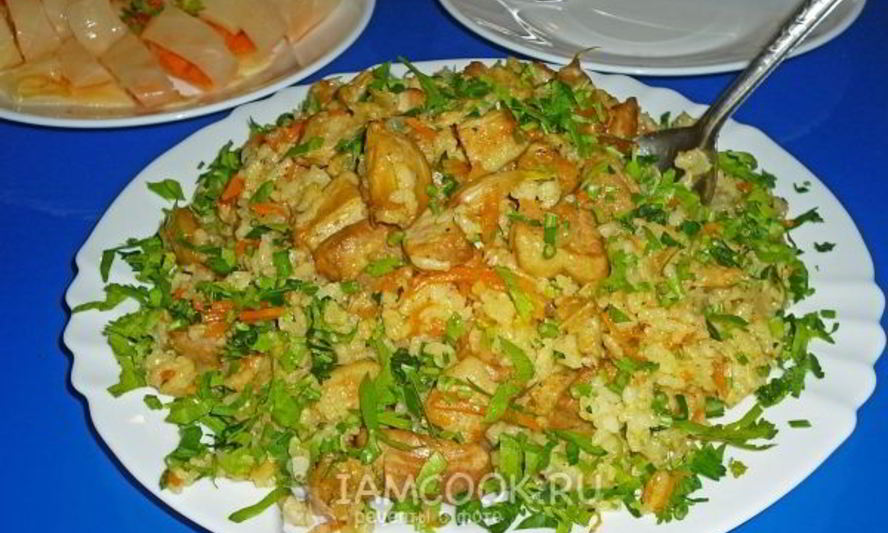 Рецепт плова из свиной грудинки