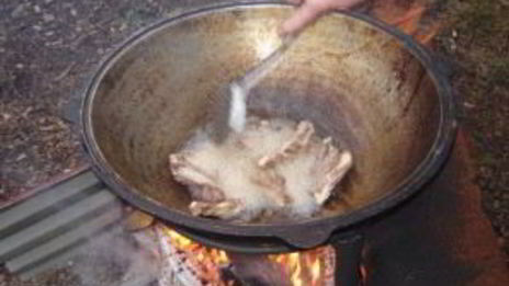 плов на костре