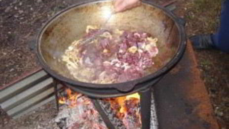 плов на костре