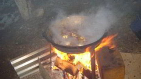 плов на костре