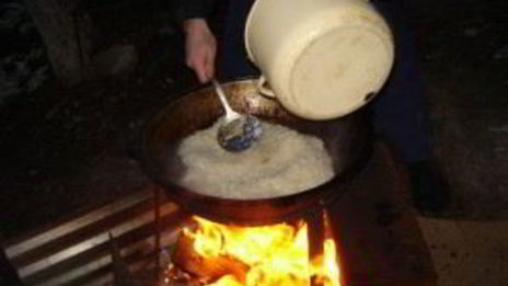 плов на костре