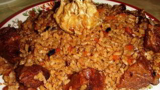 Плов с чесноком