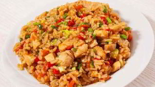 Плов с курицей и овощами