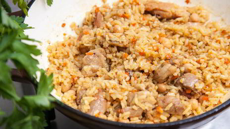 плов с курицей