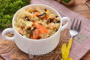 Плов с морепродуктами в мультиварке