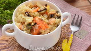 Плов с морепродуктами в мультиварке