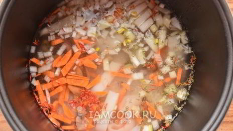 плов с морепродуктами в мультиварке