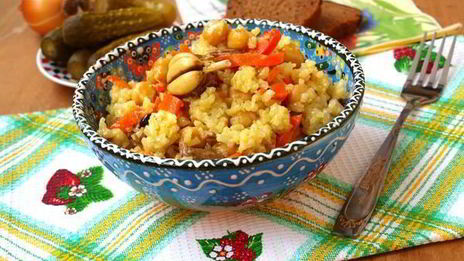 плов с нутом