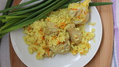 плов с приправой карри