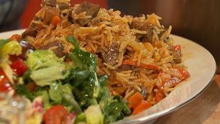 Плов с телячьими потрохами