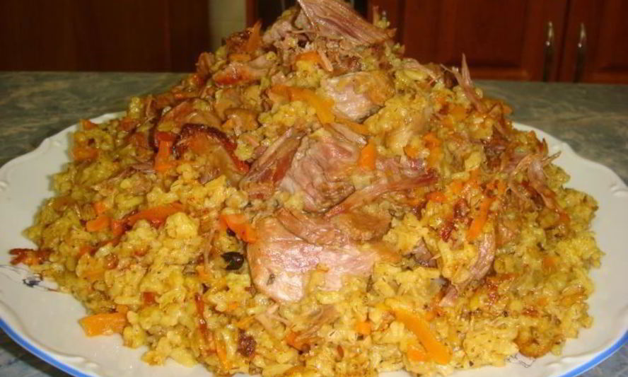 Рецепт плова узбекского с бараниной