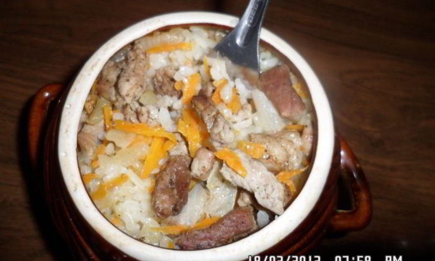 Рецепт плова в горшочках