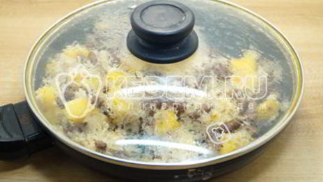 постный плов с тыквой и фасолью