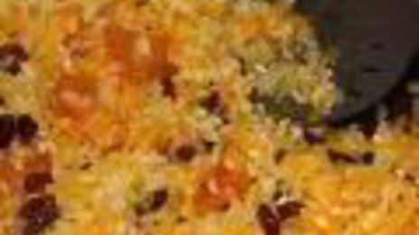 сладкий плов с тыквой и сухофруктами