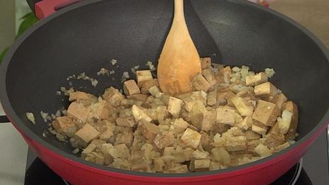 вегетарианский плов с тофу