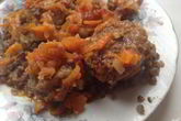 Фрикадельки с овощным рагу