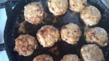 фрикадельки с овощным рагу