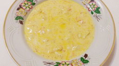 фрикасе из курицы с рисовым медвежонком