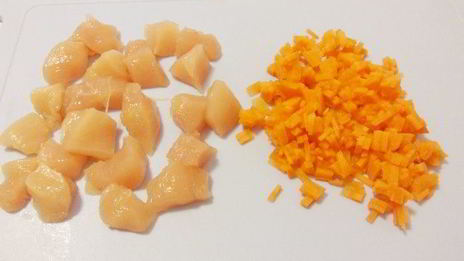 фрикасе из курицы с рисовым медвежонком