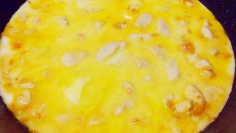 фрикасе из курицы с рисовым медвежонком