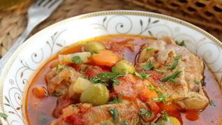 Фрикасе из курицы в томате