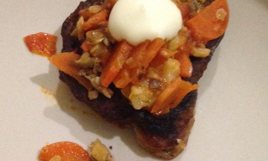 Рецепт гречневых оладушек с овощным рагу