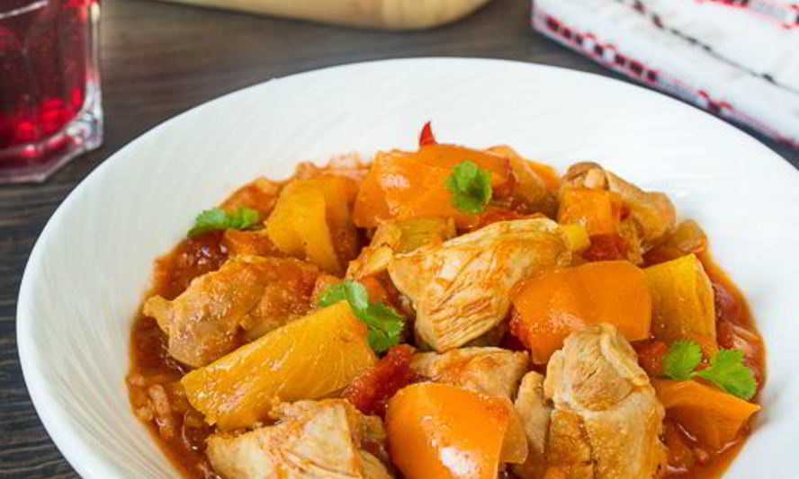 Рецепт карибского рагу из курицы