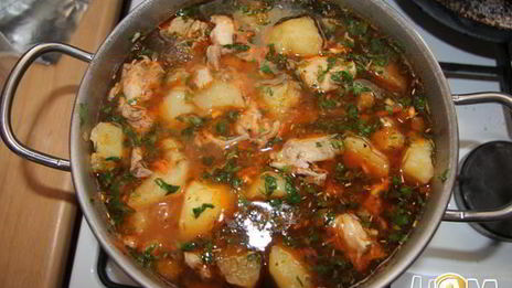 картофельно-куриное рагу
