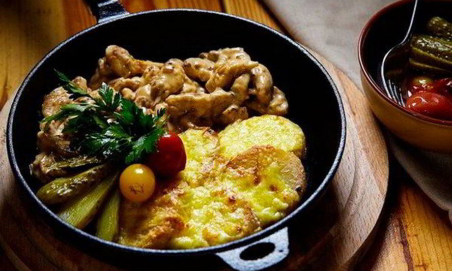 Рецепт куриного фрикасе с картофелем