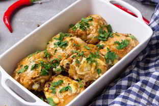 Ленивое овощное рагу с курицей