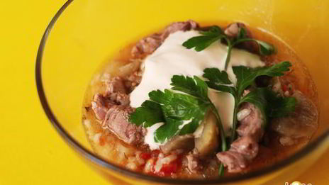 мясное рагу с баклажанами, перцем и помидорами