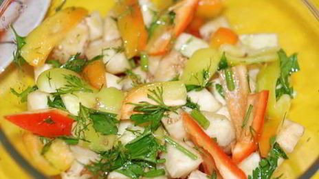 мясное рагу с баклажанами, перцем и помидорами