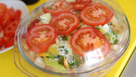 мясное рагу с баклажанами, перцем и помидорами