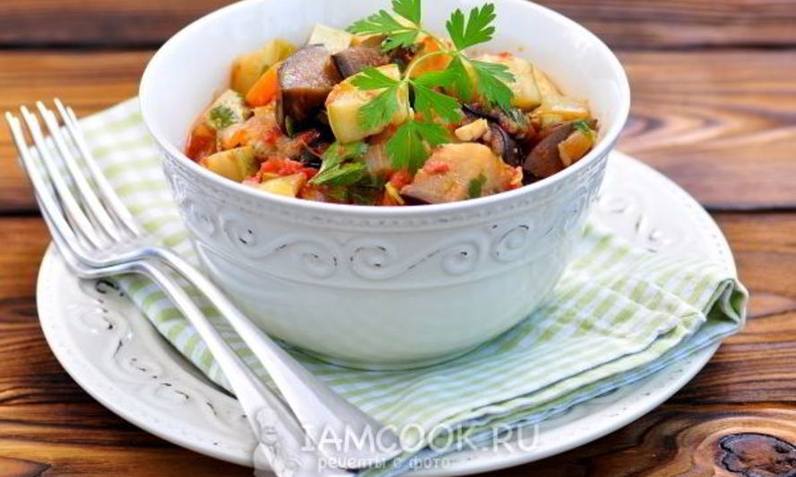 Рецепт овощного рагу с баклажанами и кабачками в мультиварке