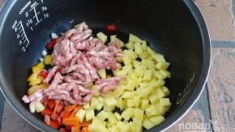 овощное рагу с фаршем в мультиварке