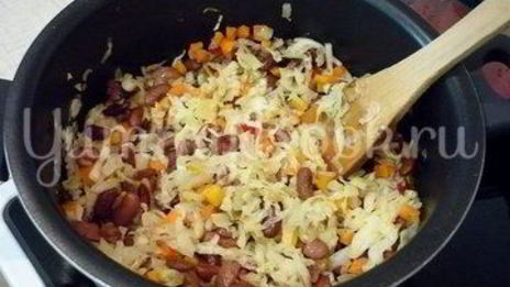 овощное рагу с фасолью