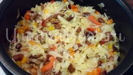 овощное рагу с фасолью