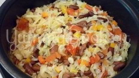 овощное рагу с фасолью